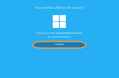 sign in skype with microsoft account