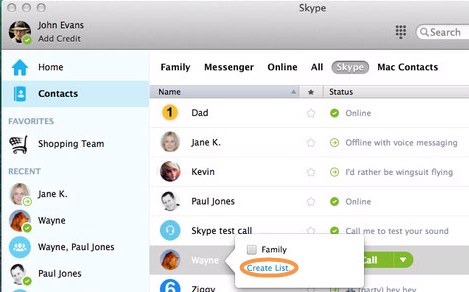 skype for business add contact mac