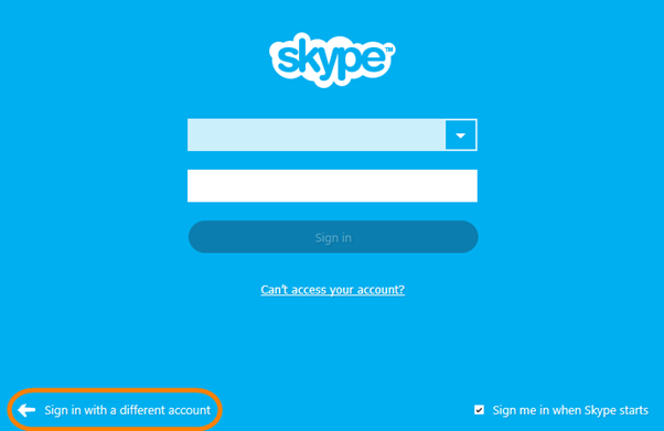create new skype login