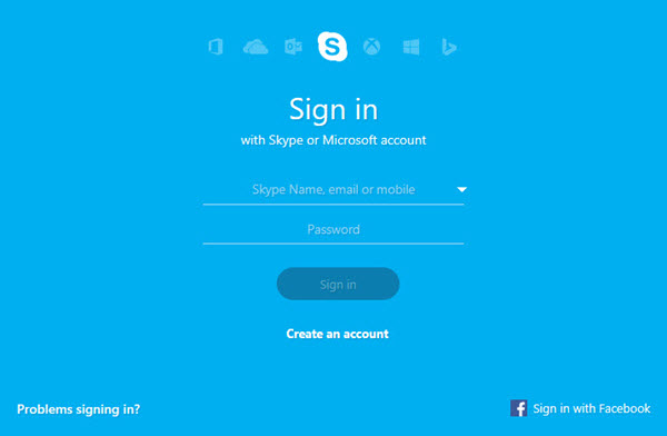 open skype account first time