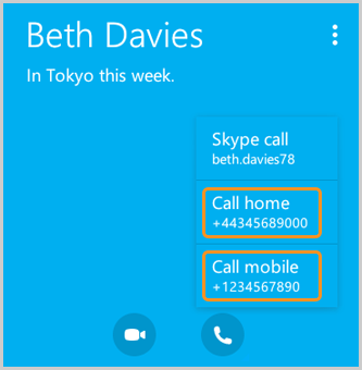 skype online number area code