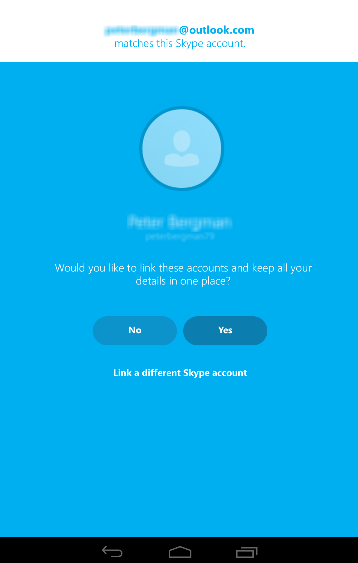 skype sign in available